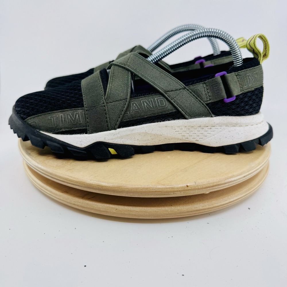 Timberland Garrison Trail Slip On Shoes Womens 6 Olive Black Hiking Shoes hiking